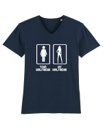 GIRLFRIEND Tricou mânecă scurtă guler V Bărbat Presenter