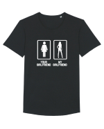 GIRLFRIEND Tricou mânecă scurtă guler larg Bărbat Skater