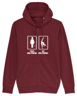 GIRLFRIEND Hanorac cu fermoar Unisex Connector