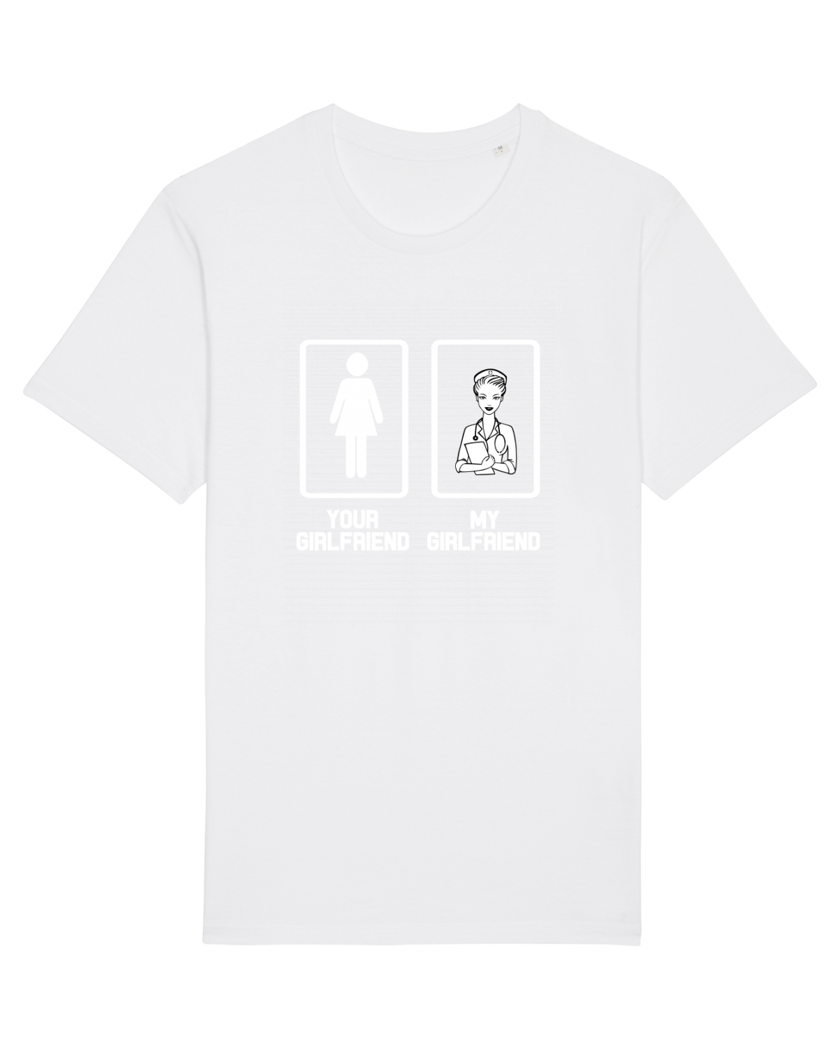 Tricou mânecă scurtă Unisex Rocker White