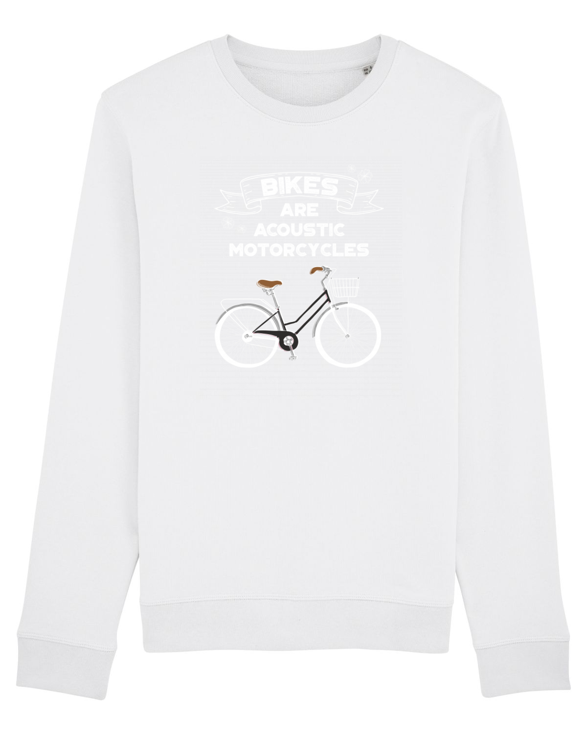 Bluză mânecă lungă Unisex Rise White