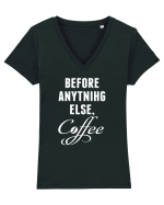 COFFEE Tricou mânecă scurtă guler V Damă Evoker