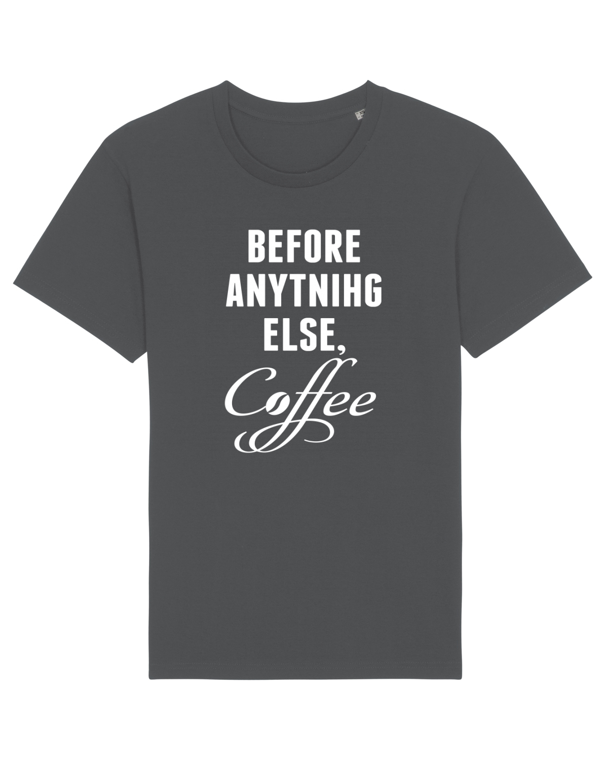 Tricou mânecă scurtă Unisex Rocker Anthracite