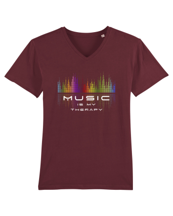 Music is my therapy Burgundy