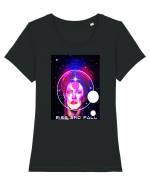 Bowie 'Rise&Fall' Tricou mânecă scurtă guler larg fitted Damă Expresser