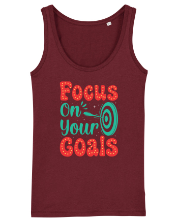 Focus On Your Goals Burgundy