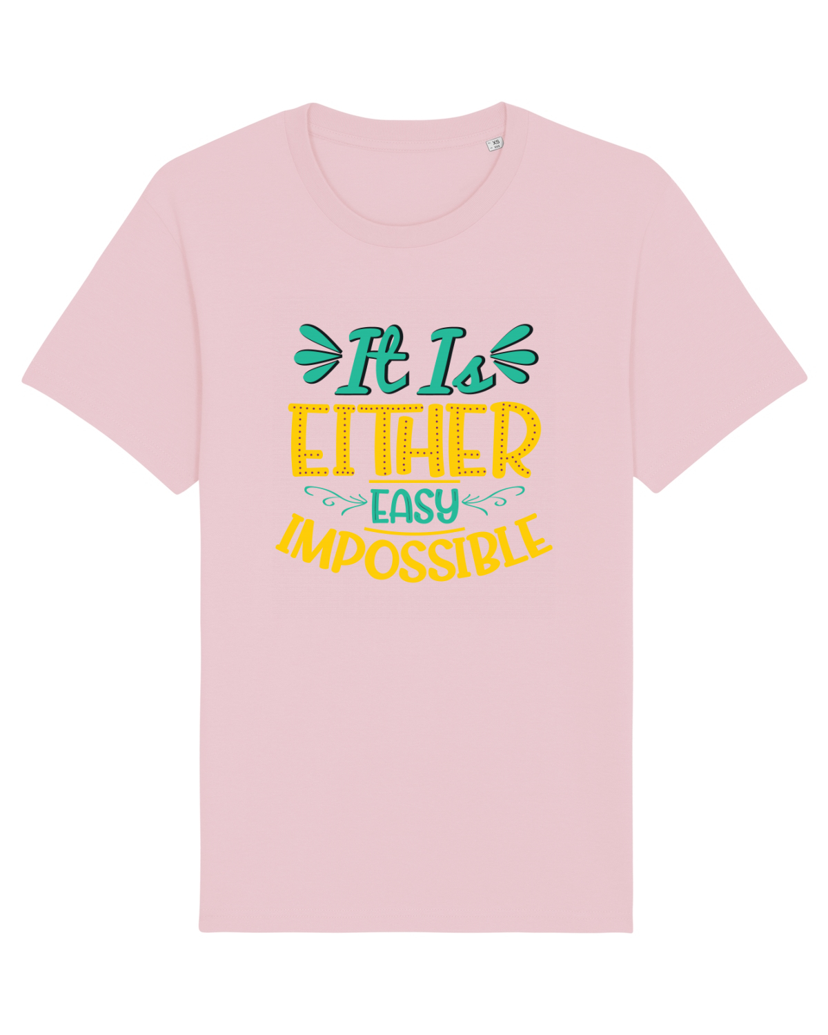 Tricou mânecă scurtă Unisex Rocker Cotton Pink