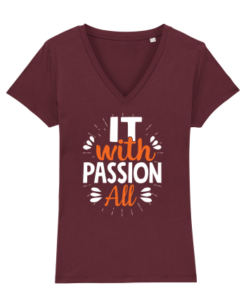 It With Passion All Burgundy