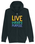 Live Your Purpose Hanorac cu fermoar Unisex Connector