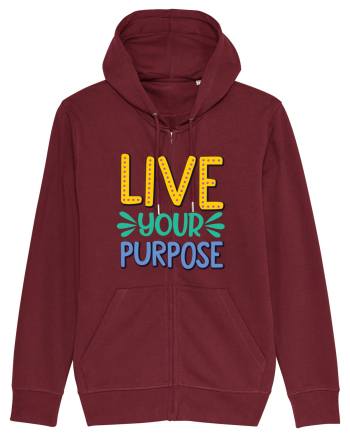 Live Your Purpose Burgundy