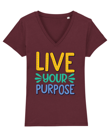 Live Your Purpose Burgundy