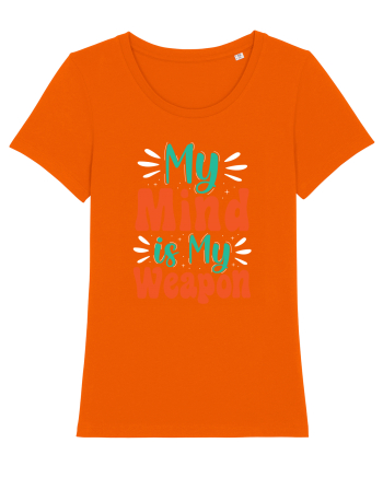 My Mind Is My Weapon Bright Orange