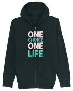 One Choice One Life Hanorac cu fermoar Unisex Connector