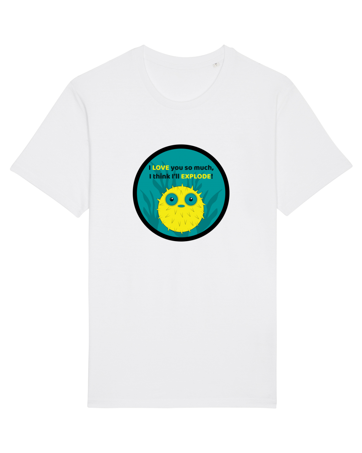 Tricou mânecă scurtă Unisex Rocker White