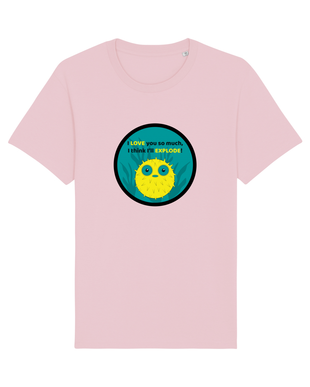 Tricou mânecă scurtă Unisex Rocker Cotton Pink
