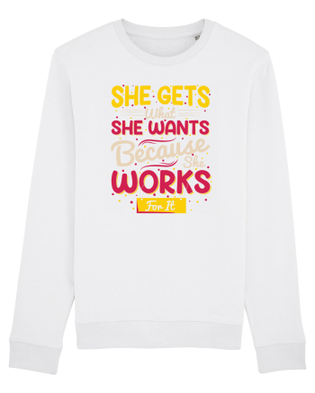 She Gets What She Wants White