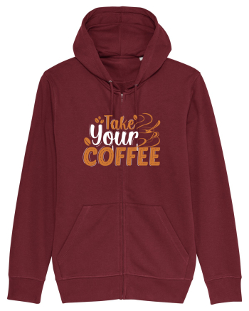 Take Your Coffee Burgundy