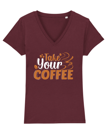 Take Your Coffee Burgundy