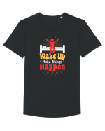 Wake Up Make Things Happen Tricou mânecă scurtă guler larg Bărbat Skater