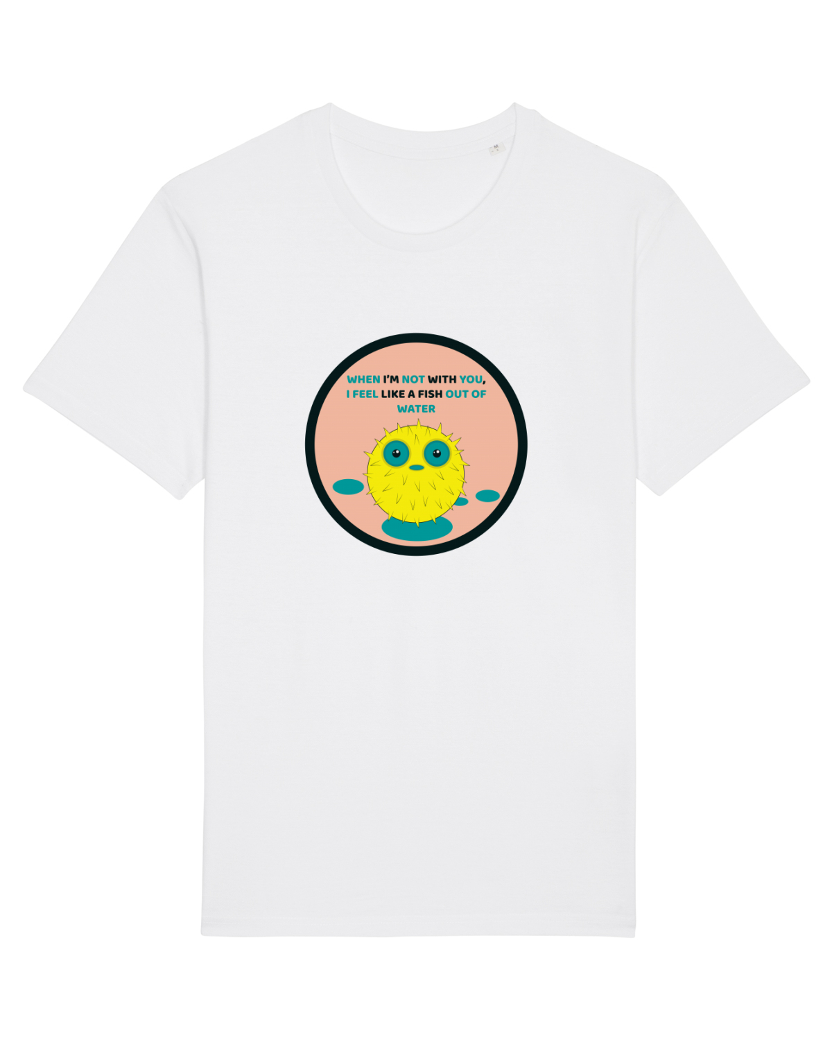 Tricou mânecă scurtă Unisex Rocker White