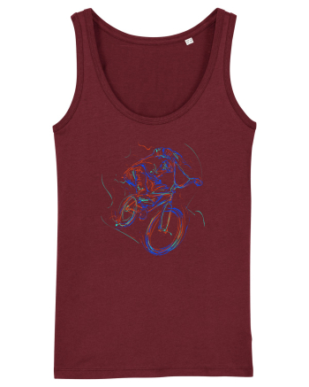 Bicicleta in culori Burgundy