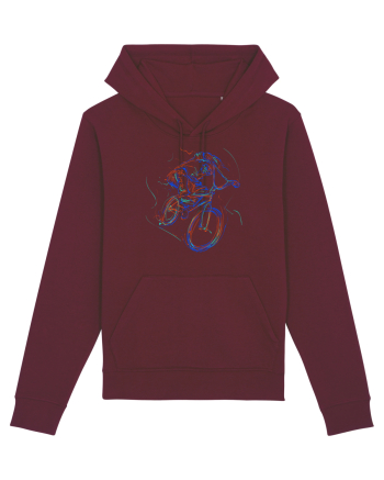 Bicicleta in culori Burgundy