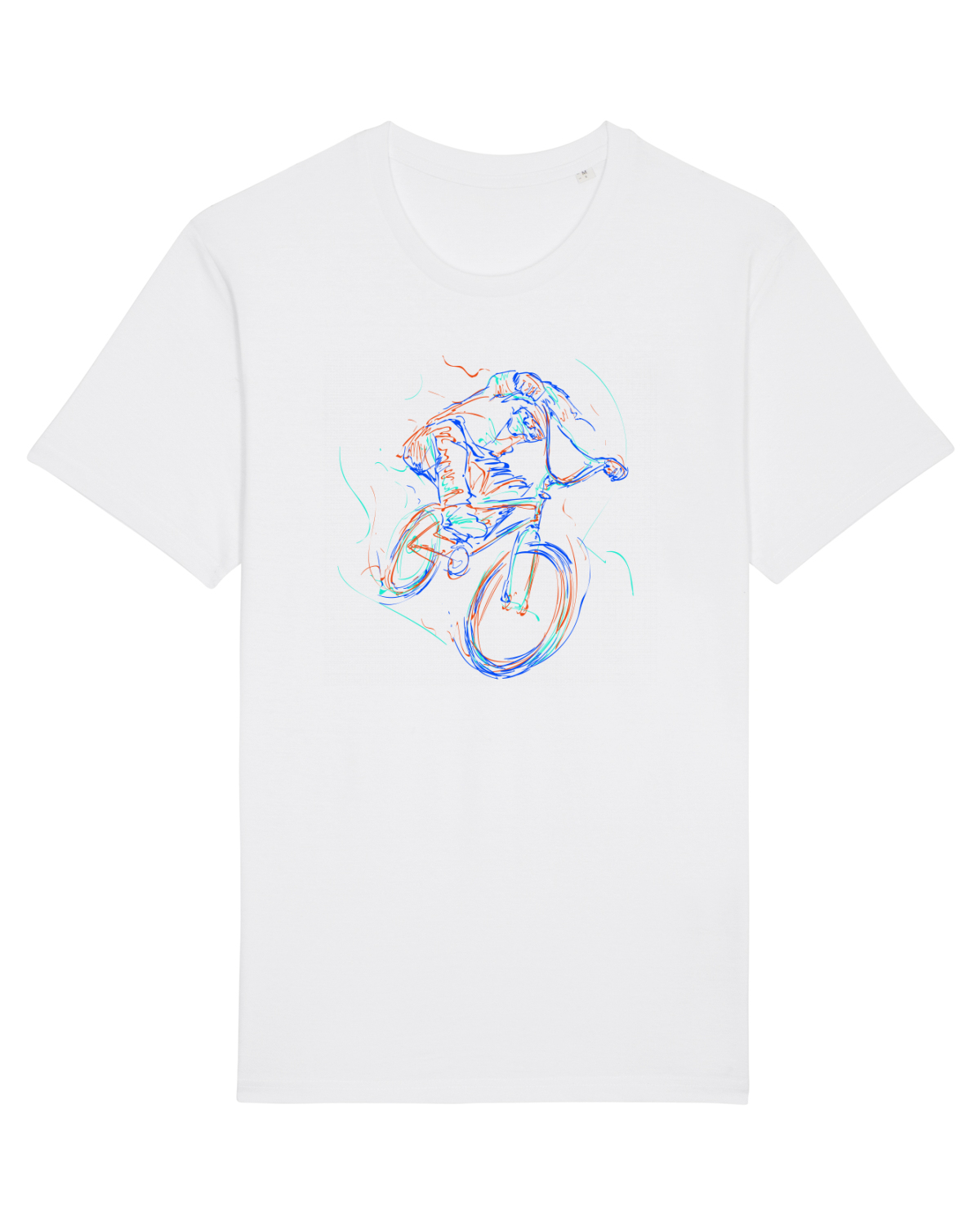 Tricou mânecă scurtă Unisex Rocker White