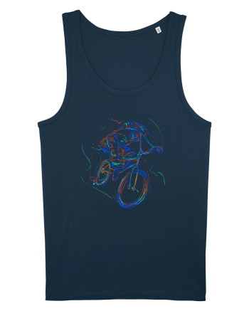 Bicicleta in culori Navy