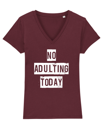 NO ADULTING Burgundy