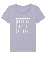 GROWING UP Tricou mânecă scurtă guler larg fitted Damă Expresser