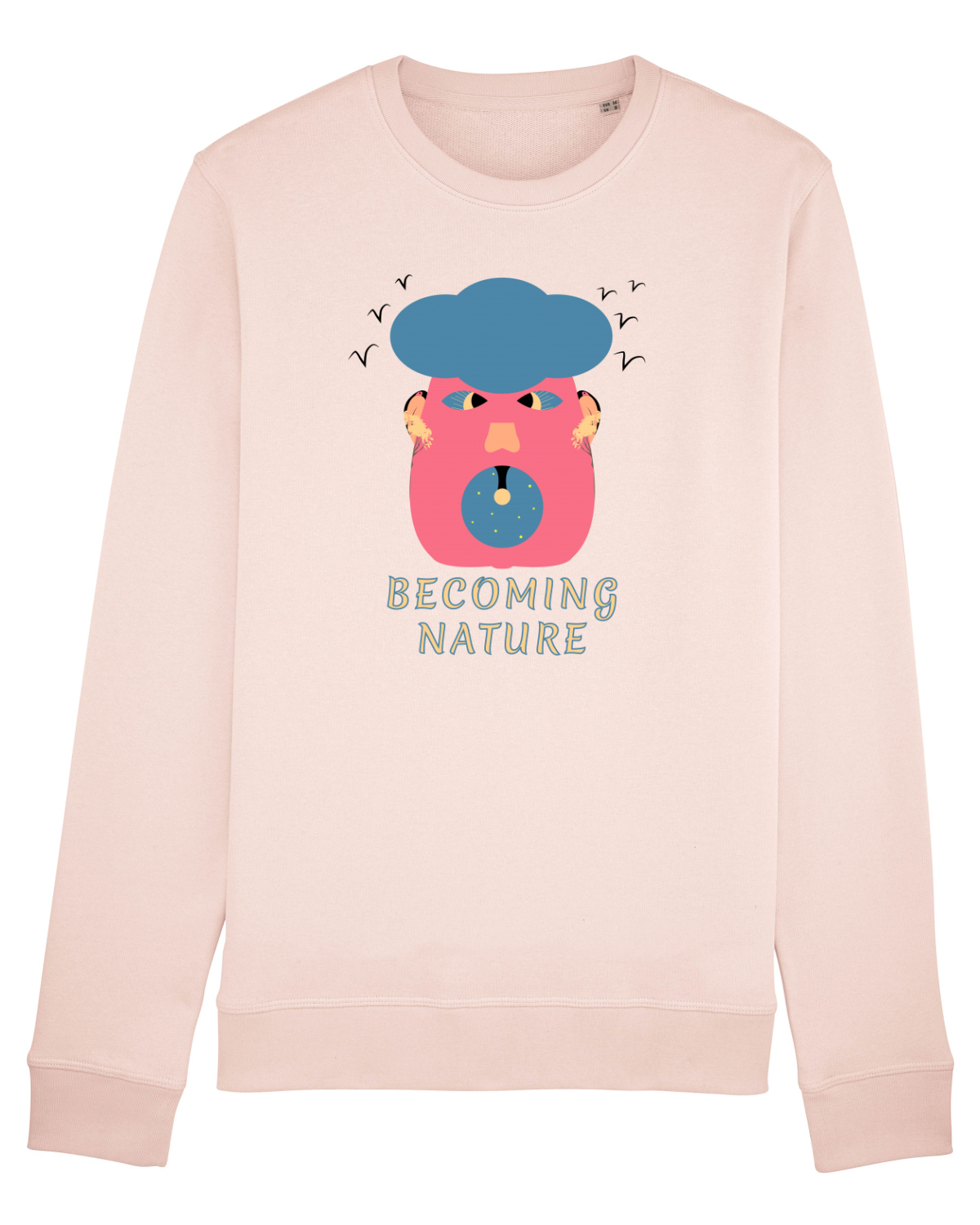 Bluză mânecă lungă Unisex Rise Candy Pink