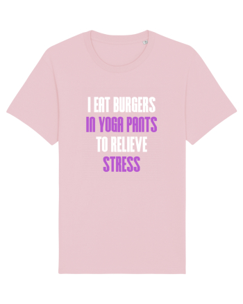 EAT BURGERS Cotton Pink