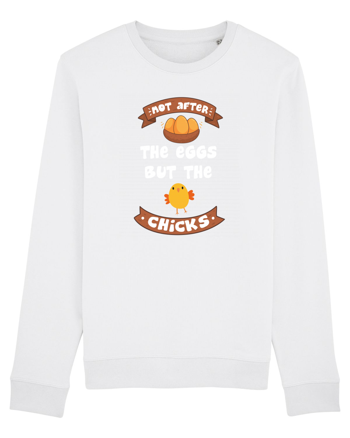 Bluză mânecă lungă Unisex Rise White