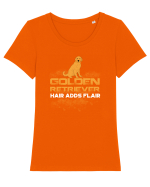 GOLDEN RETRIEVER Tricou mânecă scurtă guler larg fitted Damă Expresser
