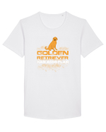 GOLDEN RETRIEVER Tricou mânecă scurtă guler larg Bărbat Skater