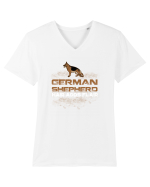 GERMAN SHEPHERD Tricou mânecă scurtă guler V Bărbat Presenter