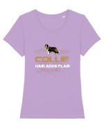 COLLIE Tricou mânecă scurtă guler larg fitted Damă Expresser