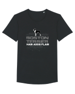 BOSTON TERRIER Tricou mânecă scurtă guler larg Bărbat Skater