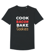 BACON COOKIES Tricou mânecă scurtă guler larg Bărbat Skater