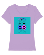 Hula Dance Girls Tricou mânecă scurtă guler larg fitted Damă Expresser