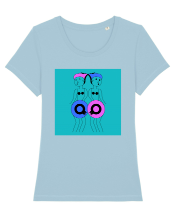 Hula Dance Girls Sky Blue