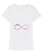 Inhale Exhale Tricou mânecă scurtă guler V Damă Evoker