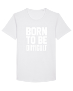 DIFFICULT Tricou mânecă scurtă guler larg Bărbat Skater