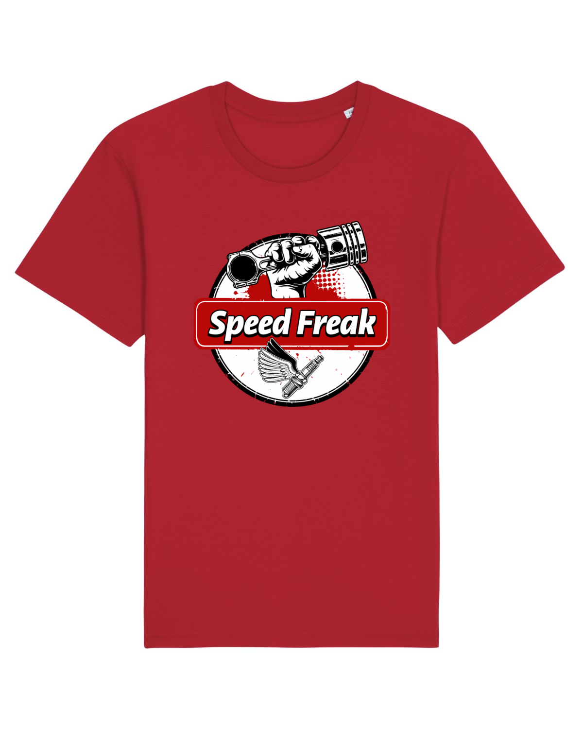 Tricou mânecă scurtă Unisex Rocker Red