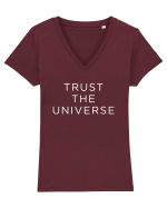 Trust the Universe Tricou mânecă scurtă guler V Damă Evoker