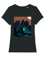 Just a turtle in the jungle Tricou mânecă scurtă guler larg fitted Damă Expresser