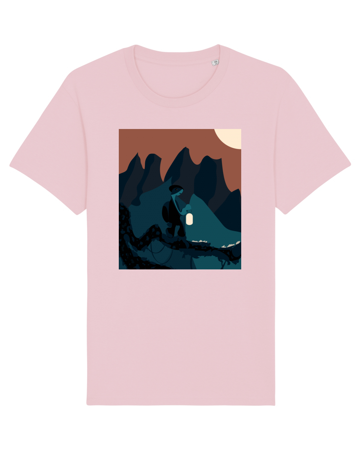 Tricou mânecă scurtă Unisex Rocker Cotton Pink