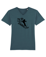 My Life Is Going Down Hill Fast Tricou mânecă scurtă guler V Bărbat Presenter