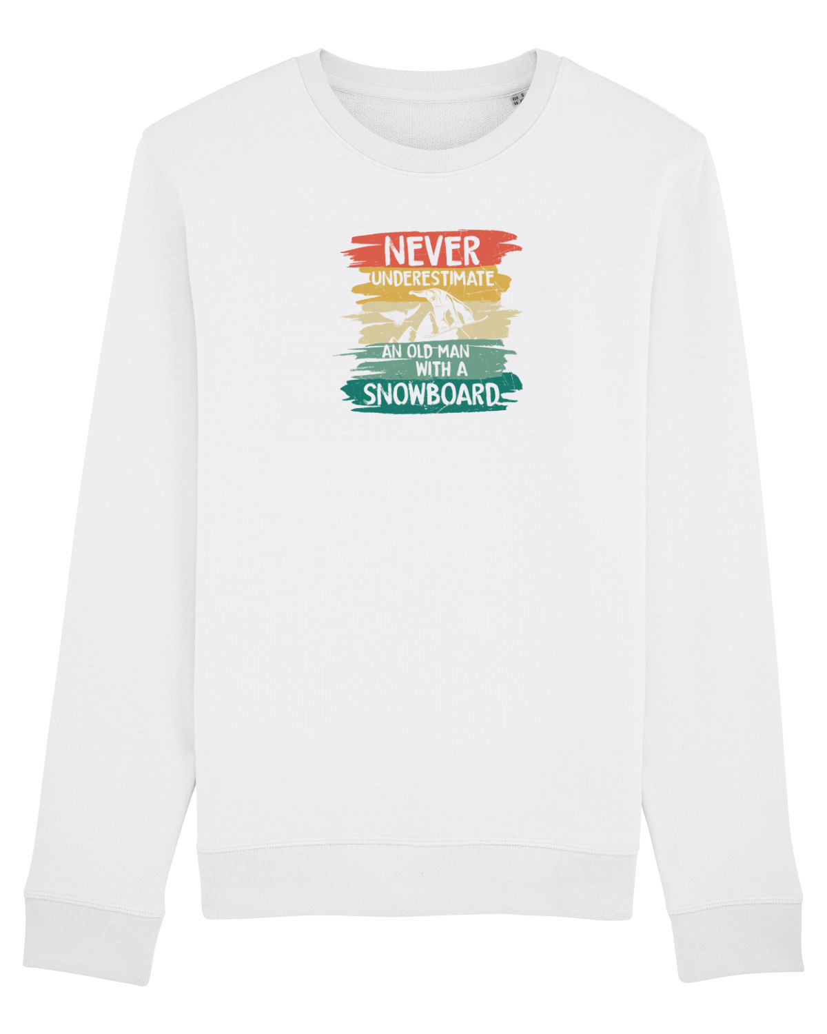 Bluză mânecă lungă Unisex Rise White