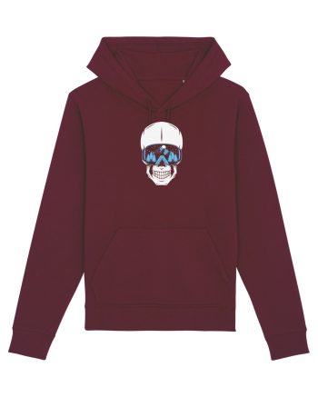Ski Skull Burgundy